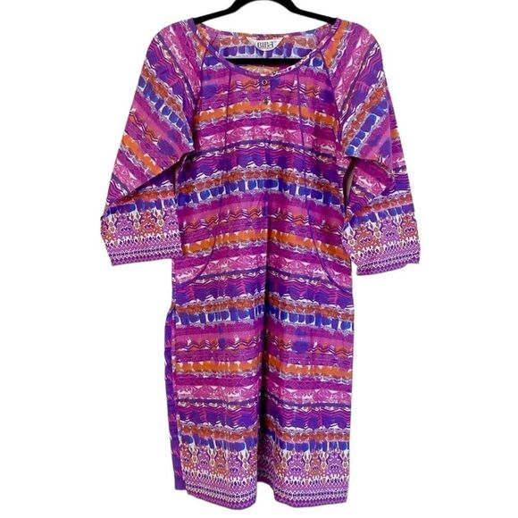 Vintage Biba Batik Print Tunic Top Sz 38 NWT - Picture 8 of 8